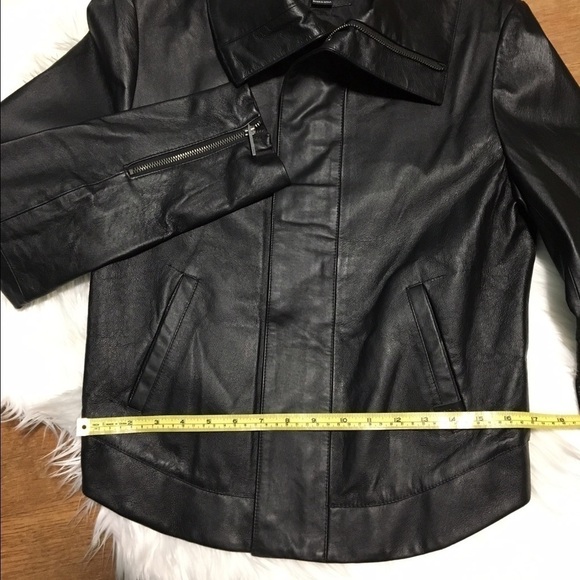 Black Leather Nixon The Ish Jacket - Picture 5 of 8